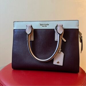 Kate Spade Plum and Cream Satchel